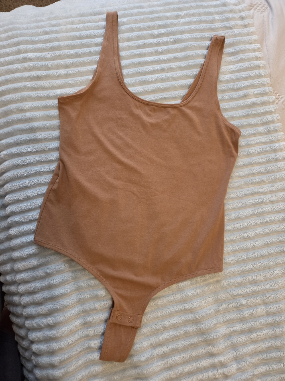 Auden Sleeveless Scoop Neck Bodysuit - Rust Tan